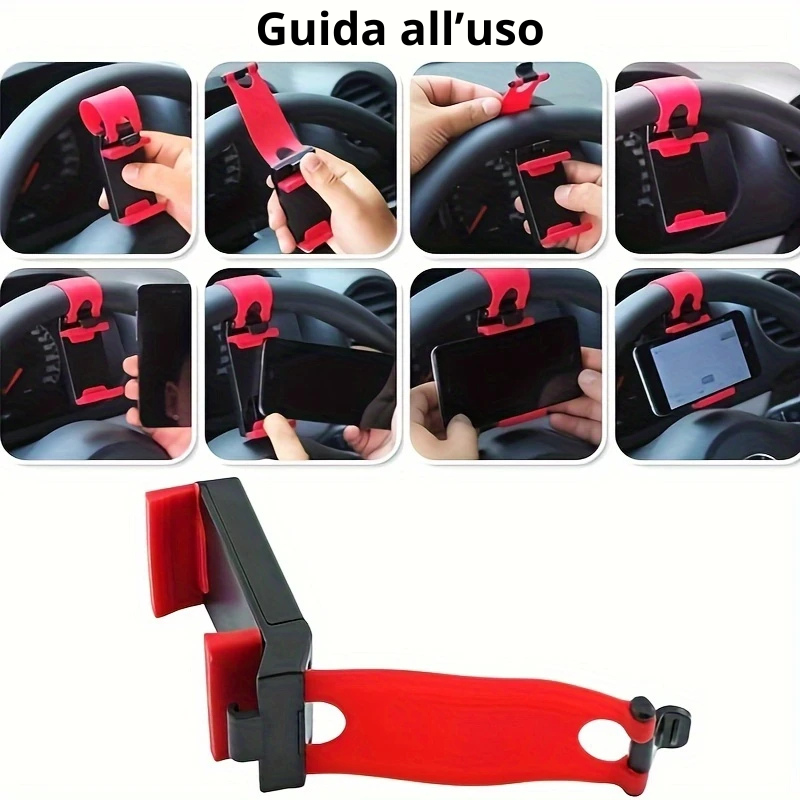 Supporto per telefono su volante
