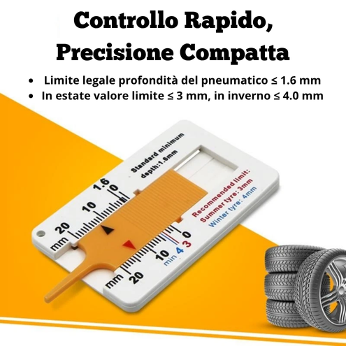 Profondimetro per battistrada