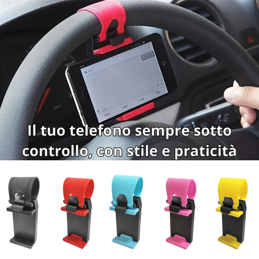 Supporto per telefono su volante